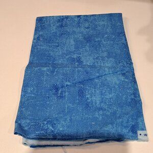 blue distressed looking design fabric canvas 100% cotton